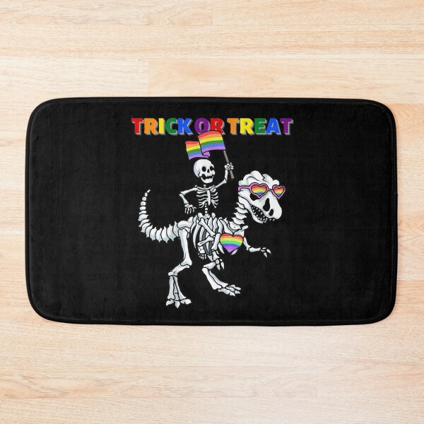 Item preview, skeleton riding dinosaur bones halloween designed and sold by Buzzbazaar.