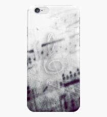 Music! Treble clef with Grunge Vintage Texture - DJ Retro Music iPhone 6s Case