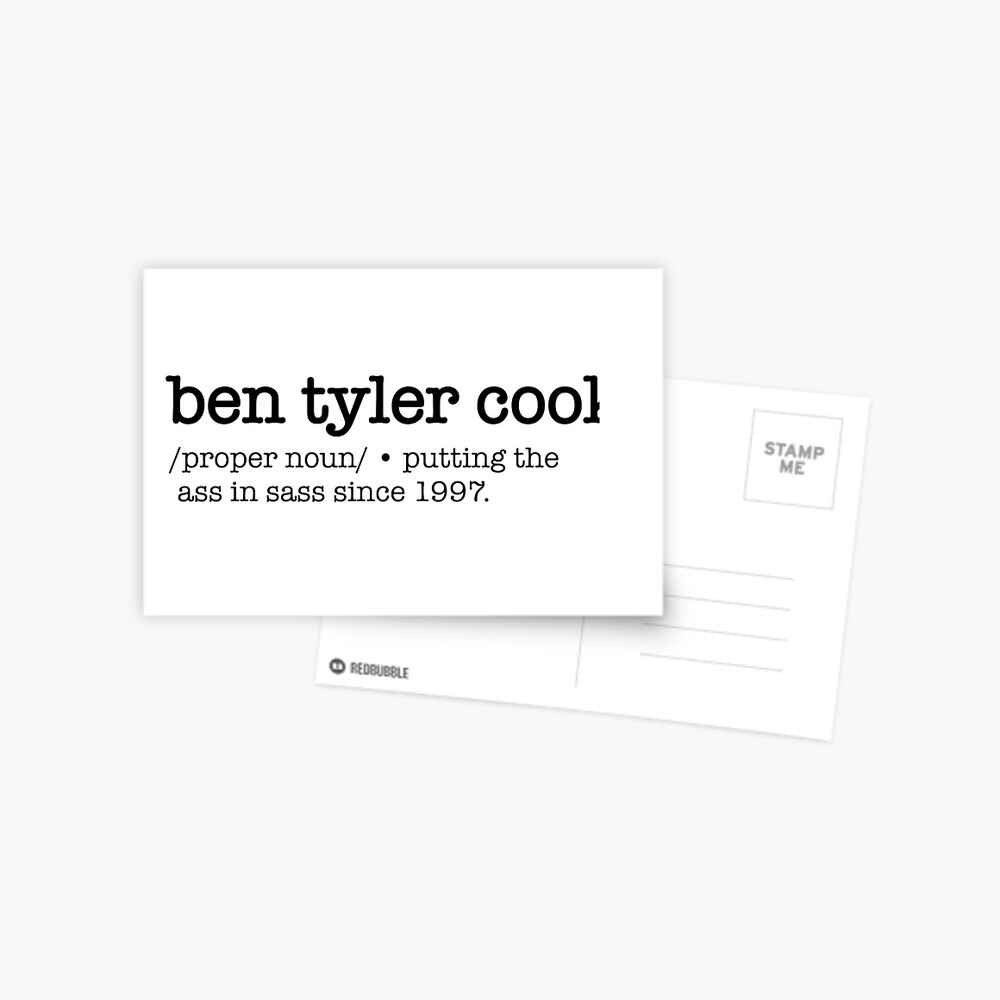 Ben Tyler Cook Definition Greeting Card By Squadrino Redbubble