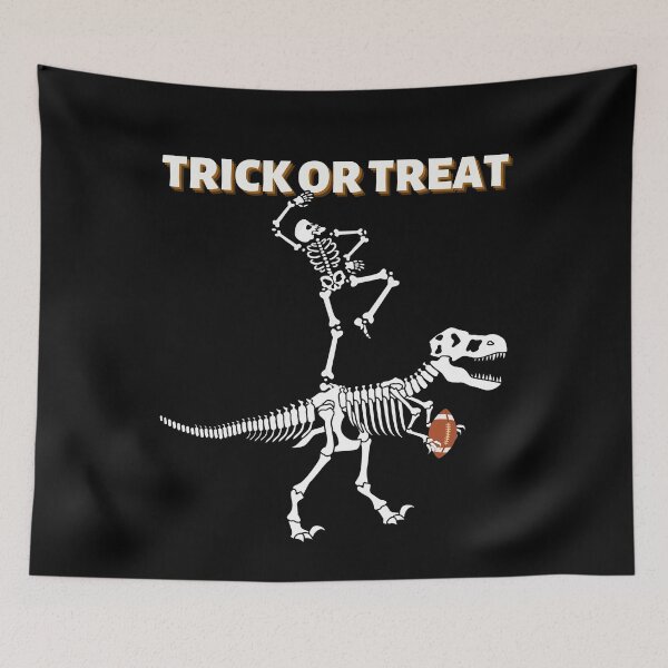 Item preview, skeleton riding dinosaur bones halloween designed and sold by Buzzbazaar.
