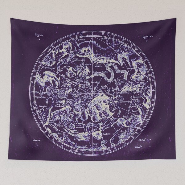 Item preview, Zodiac Star Sign Constellation Map | Nightshade designed and sold by Daniel Watts.