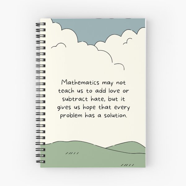 Item preview, Math Notebook, Every problem has a solution designed and sold by Demétrio Creativity.