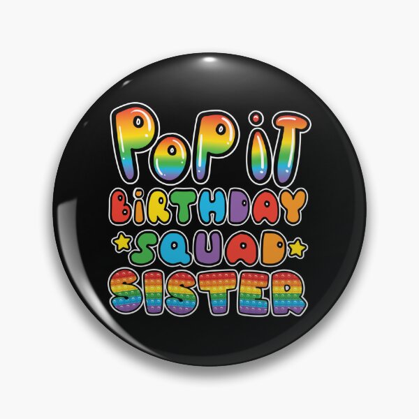 Item preview, Pop It Birthday Squad Sister Fidget Sticker designed and sold by CravenStore99.
