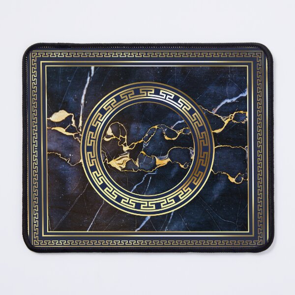 Item preview, Dark Blues Gold Stone Greek Key designed and sold by Yiorgos Designs.