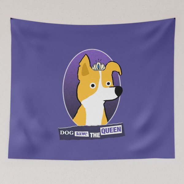 Item preview, Dog save the Queen - Retro Punk halftone style designed and sold by Miaou Studio.