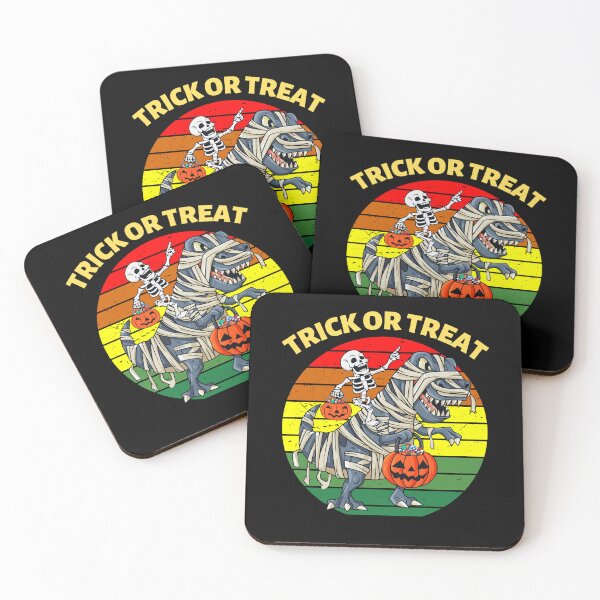 Item preview, skeleton riding dinosaur bones halloween designed and sold by Buzzbazaar.