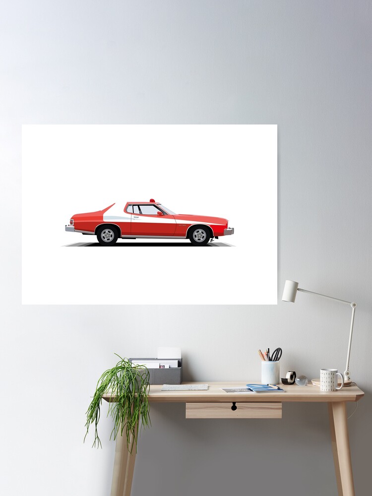 Ford Gran Torino - Starsky & Hutch Art Print by MorganBerder