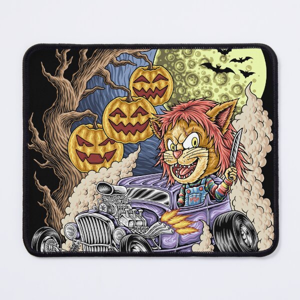 Item preview, Chucky Cat Doll Driving To The Halloween Party designed and sold by Edi-toon.