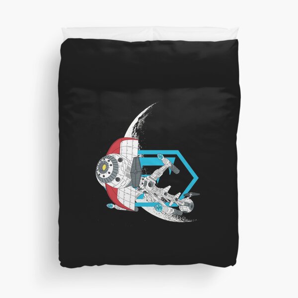 Spaceship-Comet Duvet Cover