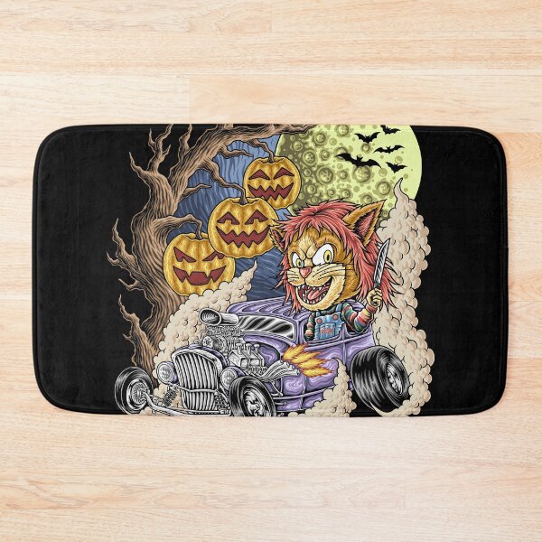 Item preview, Chucky Cat Doll Driving To The Halloween Party designed and sold by Edi-toon.