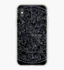 Constellations of the Northern Hemisphere | Pale Blue On Black iPhone Case