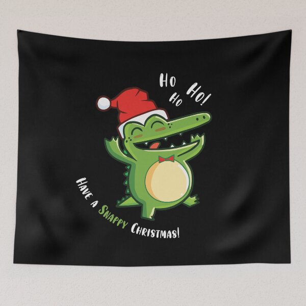 Item preview, Funny Cute Alligator With Santa's Hat Christmas Crocodile designed and sold by ryboxxdesign.