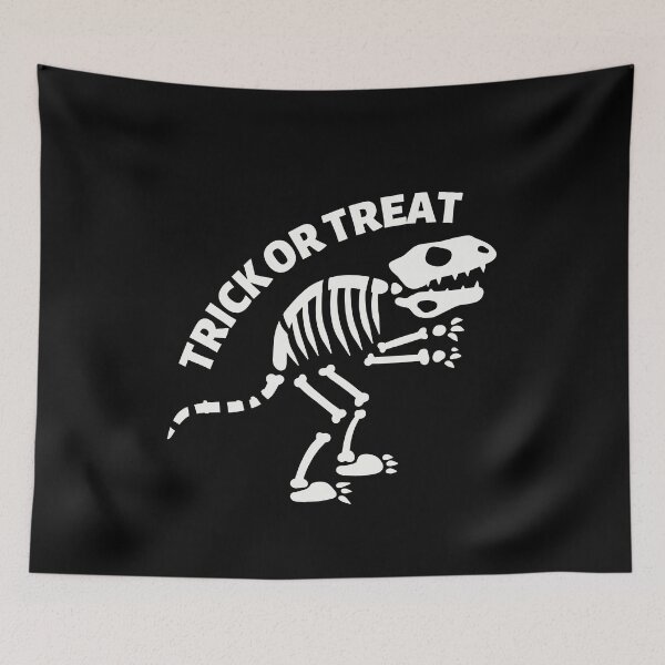 Item preview, skeleton riding dinosaur bones halloween designed and sold by Buzzbazaar.