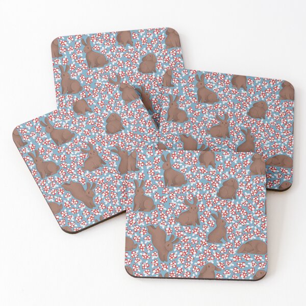 Item preview, Bunnies with Mushrooms designed and sold by Aru0L.