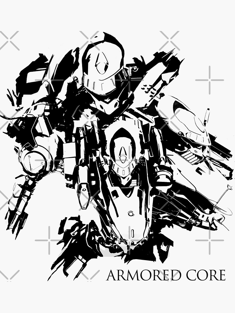 Armored Core 2 - P2 - Main Core Sticker for Sale by Mecha-Art