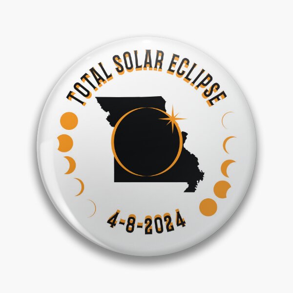 Artikelvorschau, Missouri Total Solar Eclipse Path 2024 Eclipse Souvenir entworfen und verkauft von The Junto Shop.
