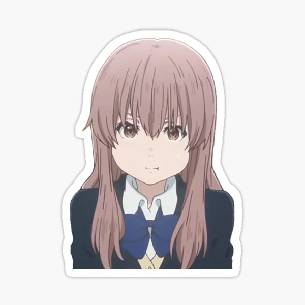 Shouko Nishimiya Pout - Koe no Katachi Sticker