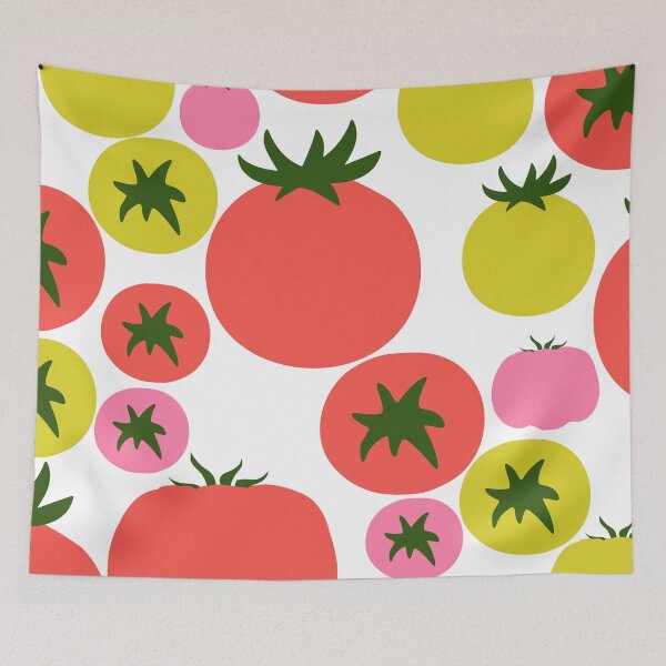 Item preview, Cute Red and Green Tomato Pattern designed and sold by kapotka.