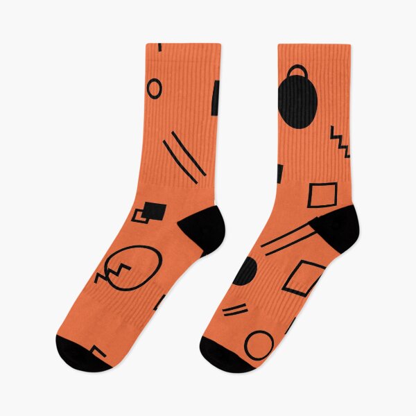 Item preview, Orange, fun, trendy, geometric Memphis style graphic illustration designed and sold by theendup.