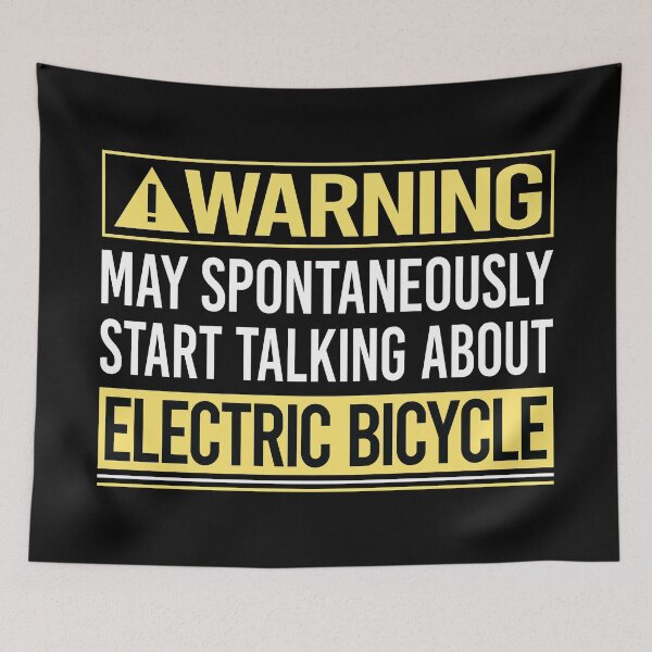 Item preview, Warning About Electric Bicycle E Bike Ebike designed and sold by WrightTrouble.