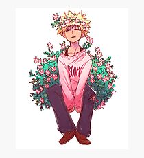 Bakugou im Rosa Fotodruck