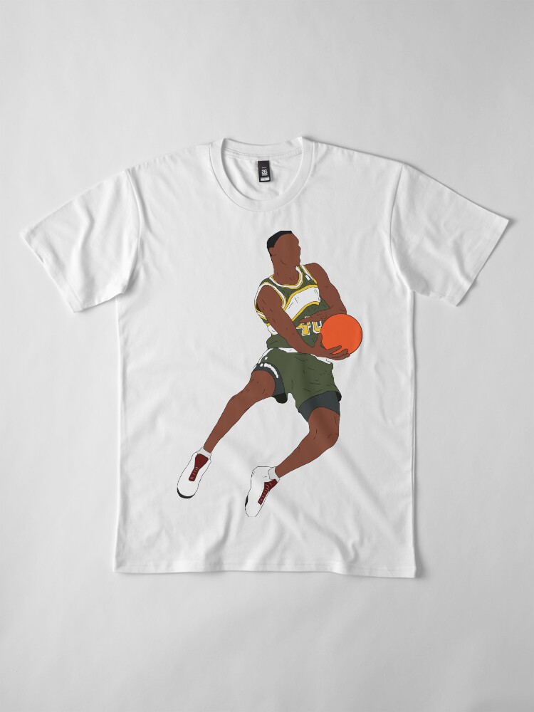 shawn kemp mitchell and ness t shirt