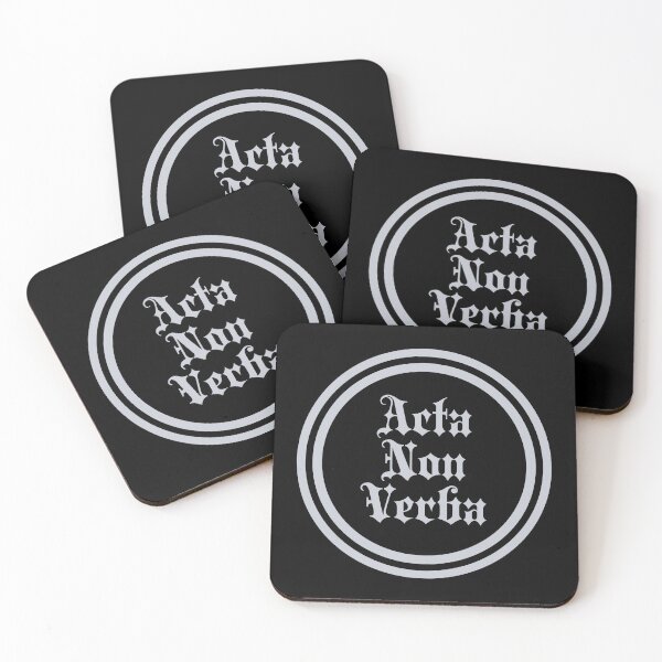 Item preview, Acta Non Verba - Actions Not Words - Latin Phrases - Silver designed and sold by JourneyCreative.