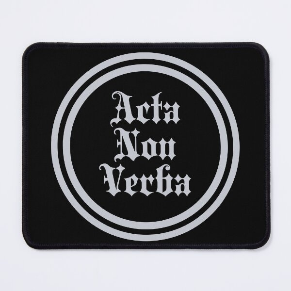 Item preview, Acta Non Verba - Actions Not Words - Latin Phrases - Silver designed and sold by JourneyCreative.