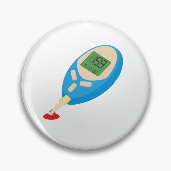 Item preview, Blood Glucose Measuring Device Icon , Cartoon Style designed and sold by Shifa19.