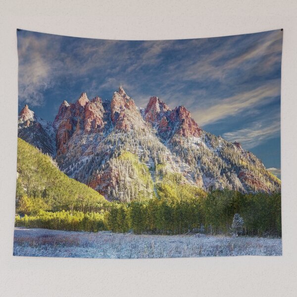 Item preview, First Snow Maroon Bells designed and sold by Rocky Mountain Artistry.