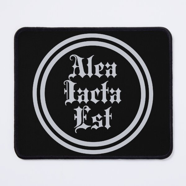Item preview, Alea Iacta Est - The Die Is Cast - Latin Vocabulary - Silver designed and sold by JourneyCreative.