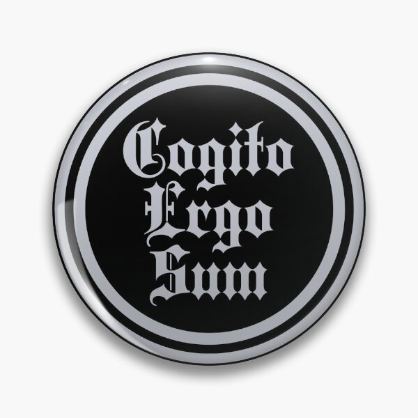 Item preview, Cogito Ergo Sum - I Think Therefore I Am - Latin Vocab - Silver designed and sold by JourneyCreative.