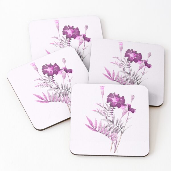 Item preview, Mexican Flower, Alternative Illustration - Pink Rose designed and sold by DaphneKstudio .
