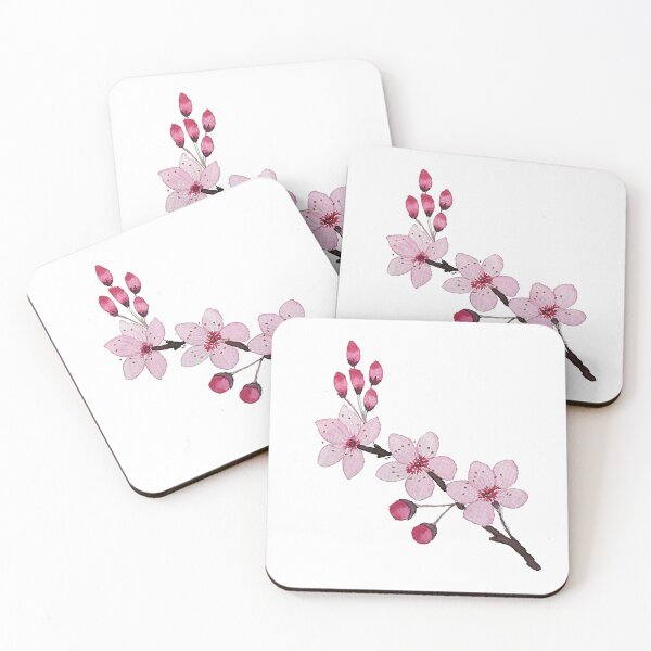 Item preview, Watercolor Cherry blossoms Flowers designed and sold by Pavnud.