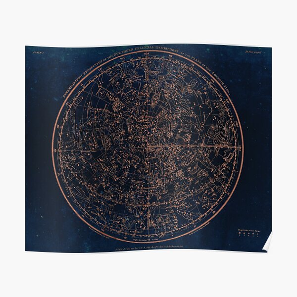 Constellations of the Northern Hemisphere Poster