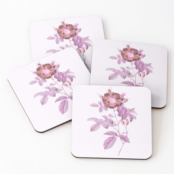Item preview, Red Portland Rose Flower, Alternative Illustration - Pink Rose designed and sold by DaphneKstudio .