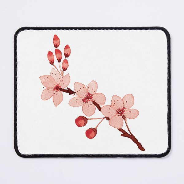 Item preview, Watercolor Red Cherry Blossoms designed and sold by Pavnud.