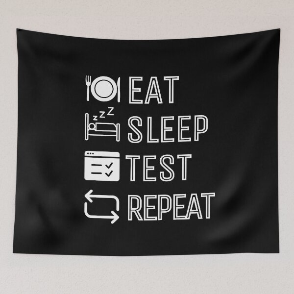Item preview, Eat Sleep Test Repeat designed and sold by trendingatees.