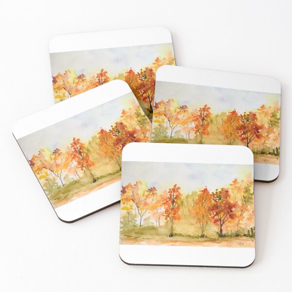 Item preview, Autumn trees.  designed and sold by watercolorsLiz.