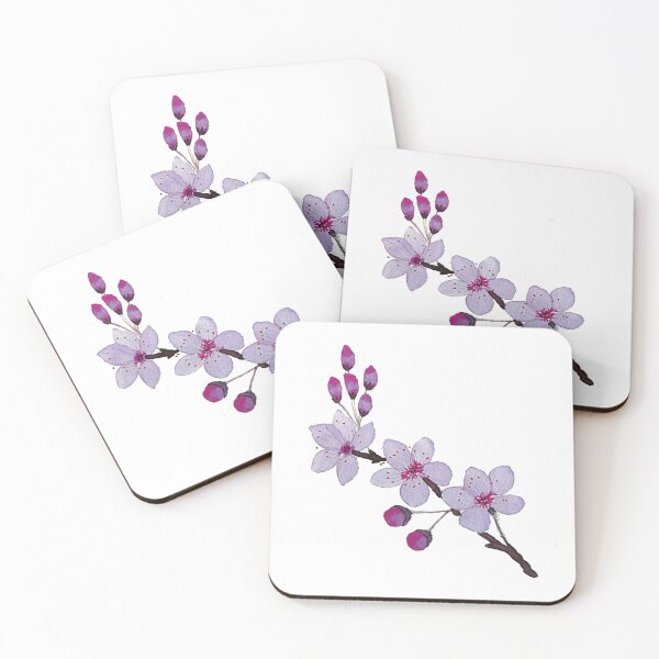 Item preview, Watercolor Violet Cherry Blossoms designed and sold by Pavnud.