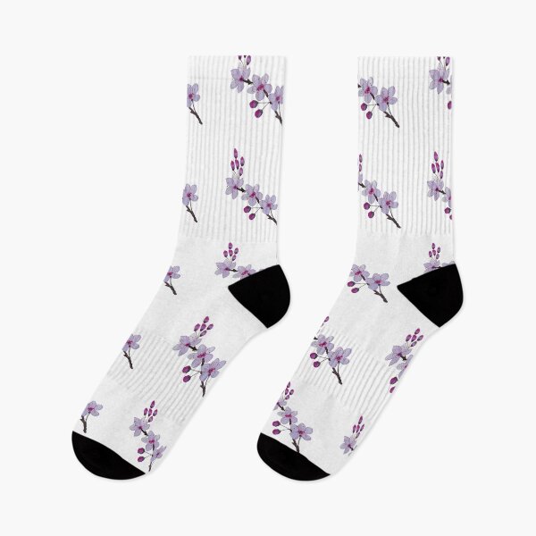 Item preview, Watercolor Violet Cherry Blossoms designed and sold by Pavnud.