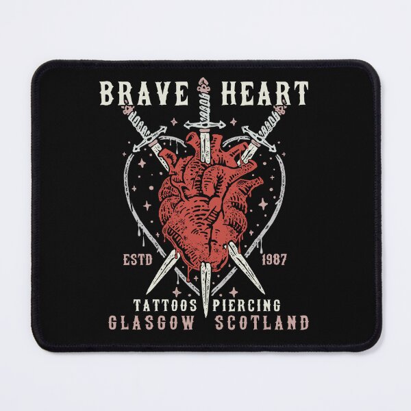 Item preview, Brave Heart, Studio Design, Glasgow, Neo Traditional, Human Heart & Swords designed and sold by Proverbial Wisdom Design.