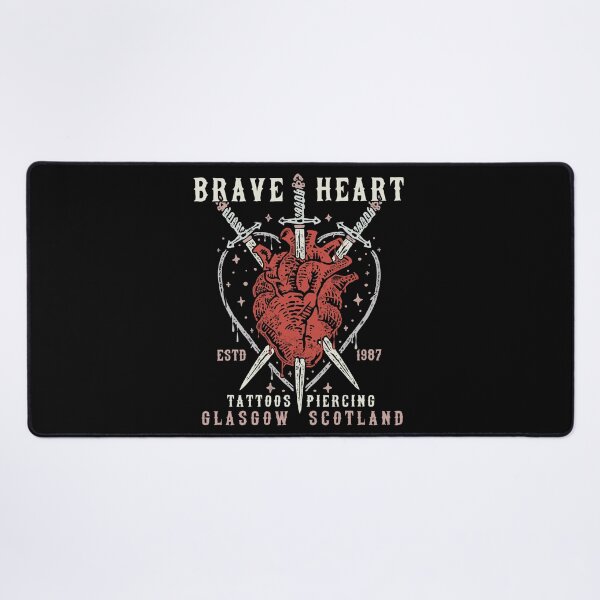 Item preview, Brave Heart, Studio Design, Glasgow, Neo Traditional, Human Heart & Swords designed and sold by Proverbial Wisdom Design.
