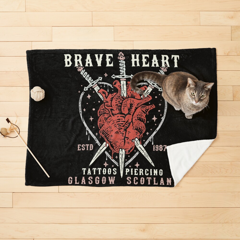 Brave Heart, Studio Design, Glasgow, Neo Traditional, Heart & Swords,  Unisex T-shirt, Womens Fit T-shirt, Unisex Hoodie, Racerback Tank Top - Etsy