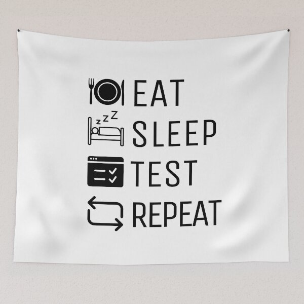 Item preview, Eat Sleep Test Repeat designed and sold by trendingatees.