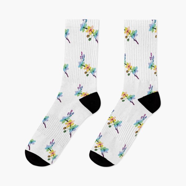 Item preview, LGBT Watercolor Rainbow Cherry Blossoms designed and sold by Pavnud.