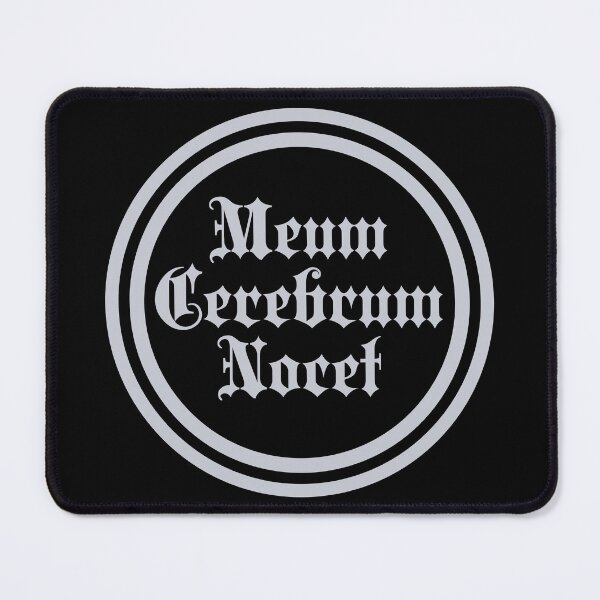 Item preview, Meum Cerebrum Nocet - My Brain Hurts - Latin Phrases - Student - Silver designed and sold by JourneyCreative.