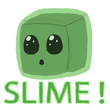 Cute Minecraft Slime Sticker for Sale by Vanthaera