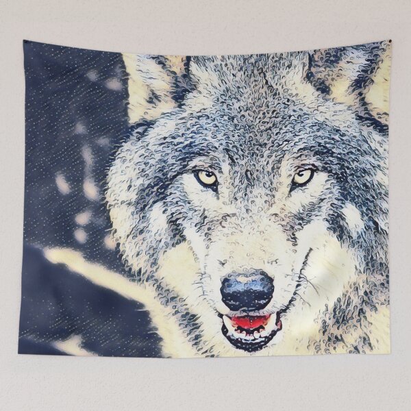 Item preview, Magic grey Wolf designed and sold by MagiLand ⭐⭐⭐⭐⭐.