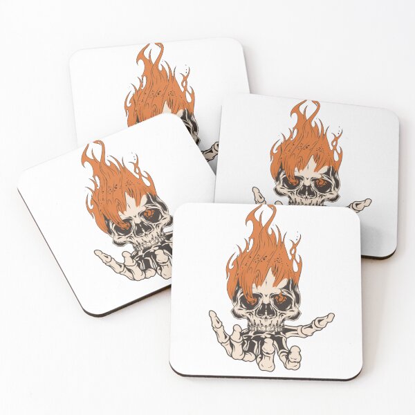 Item preview, Halloween Skull With a Flame  designed and sold by stan7505.